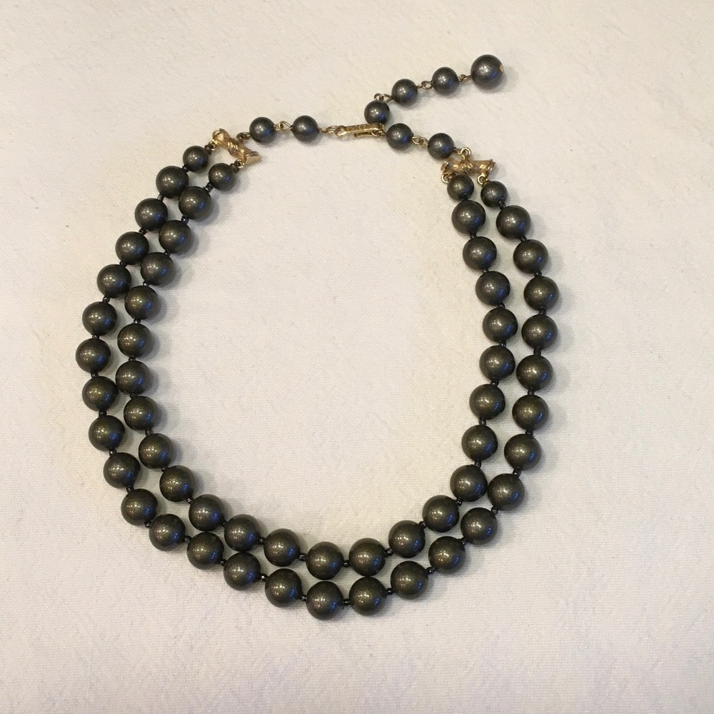 Laguna Double-Strand Faux Pearl Necklace